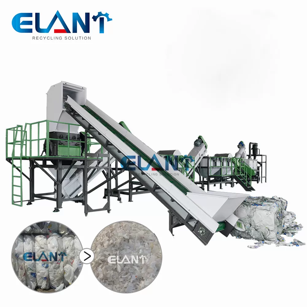 HDPE Recycling Machine for HDPE bottles drum