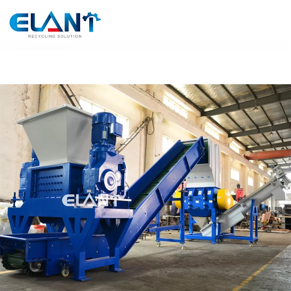 Plastic Bottle Shredder for PC bottles - Elant Machinery