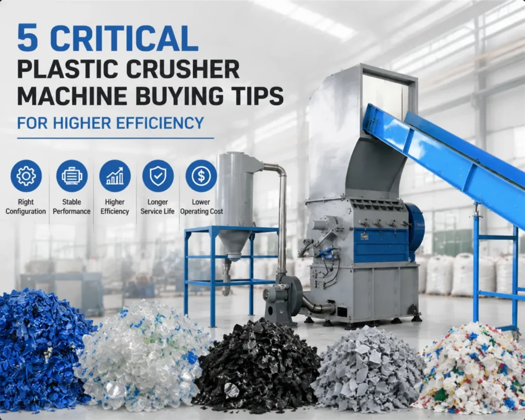 How to Choose the Right Plastic Crusher Machine for Different Plastic Materials
