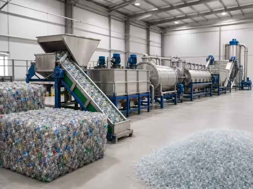 How to Calculate PET Washing Line Capacity From Bale Feed Rate