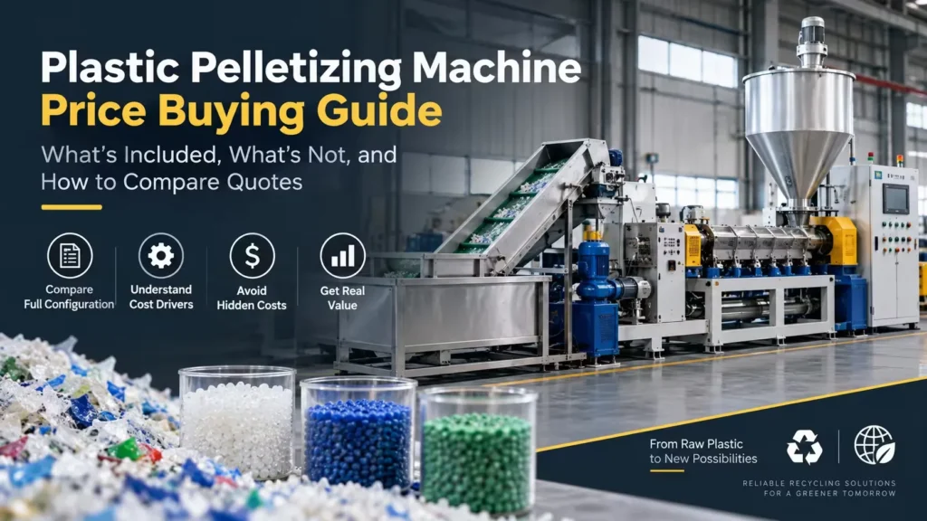 Plastic Pelletizing Machine Price: What Determines the Quote?